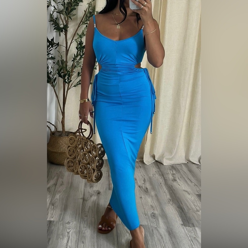 Vacation Beach Maxi Dress L